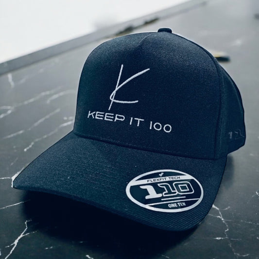 KEEP IT 100 SNAP BACK (110 Aframe fit) black x tiffany blue